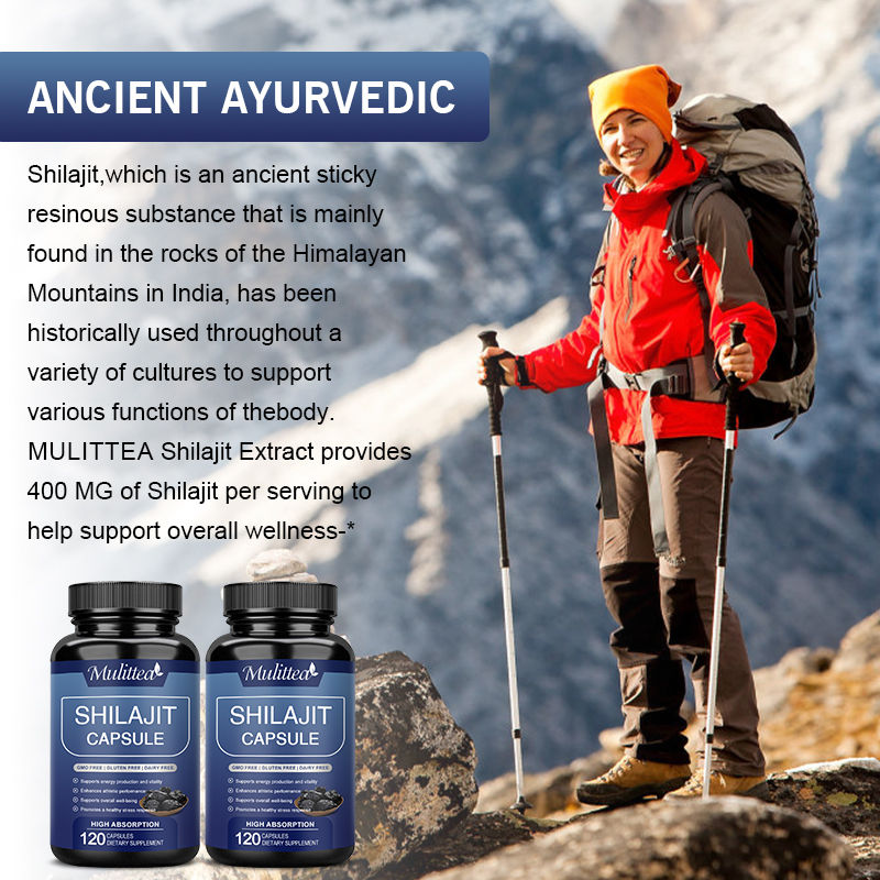 Organic Shilajit + Maca Root Capsules – Natural Energy & Hormone Balance Supple - Image 2