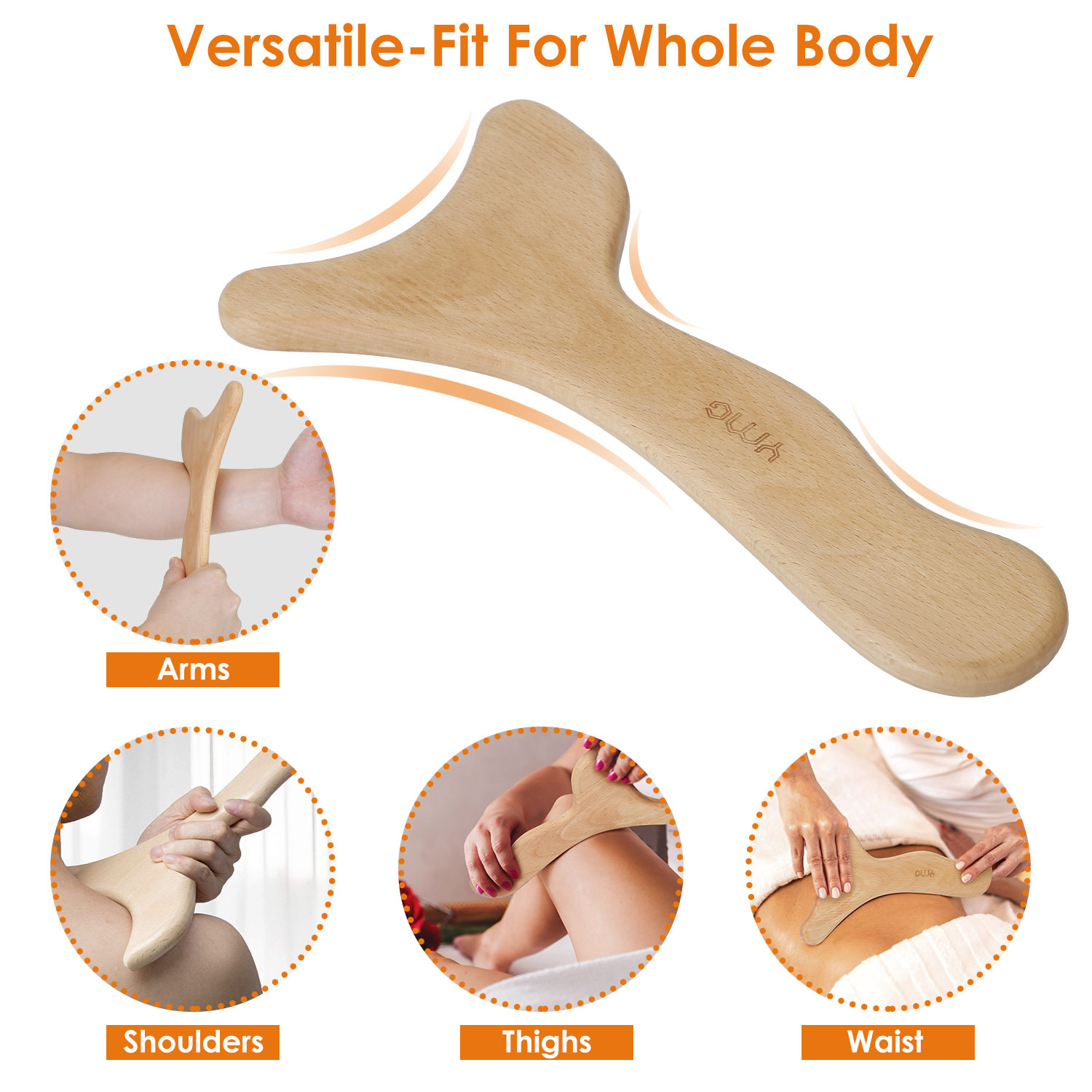 Wood Therapy Massage Tool – Wooden Lymphatic Drainage Paddle for Relaxation, Body Massage & Muscle Relief - Image 9