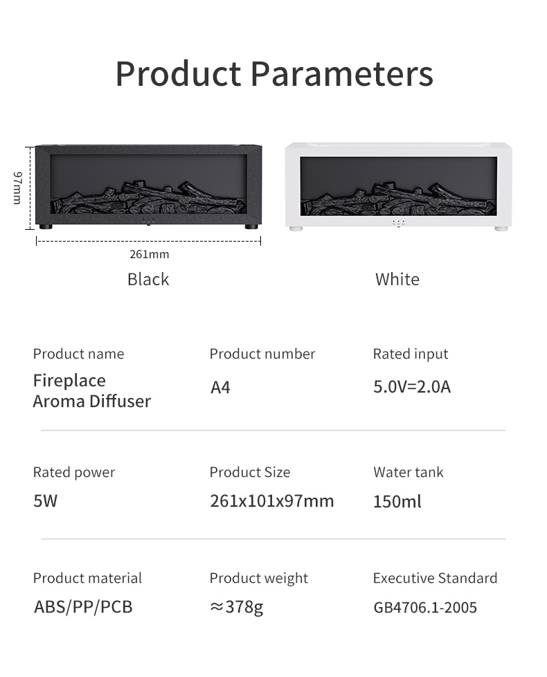 Fireplace Flame Aromatherapy Diffuser ? Realistic Flame Effect Essential Oil Humidifier for Home & Bedroom - Image 9