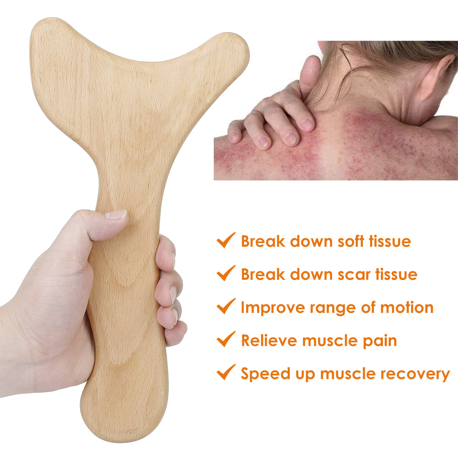 Wood Therapy Massage Tool – Wooden Lymphatic Drainage Paddle for Relaxation, Body Massage & Muscle Relief - Image 10