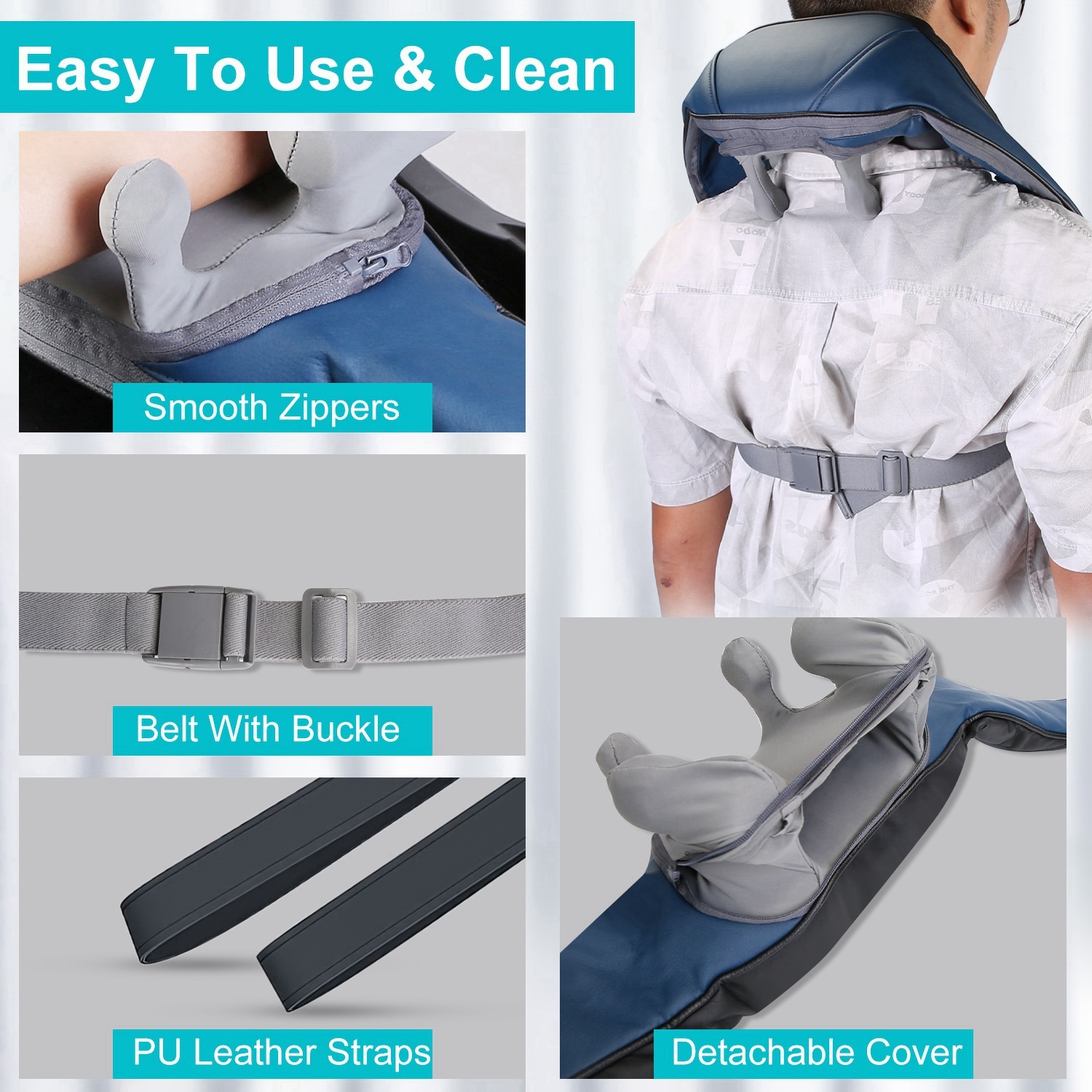 Electric Neck & Shoulder Massager with Infrared Heat - Image 3