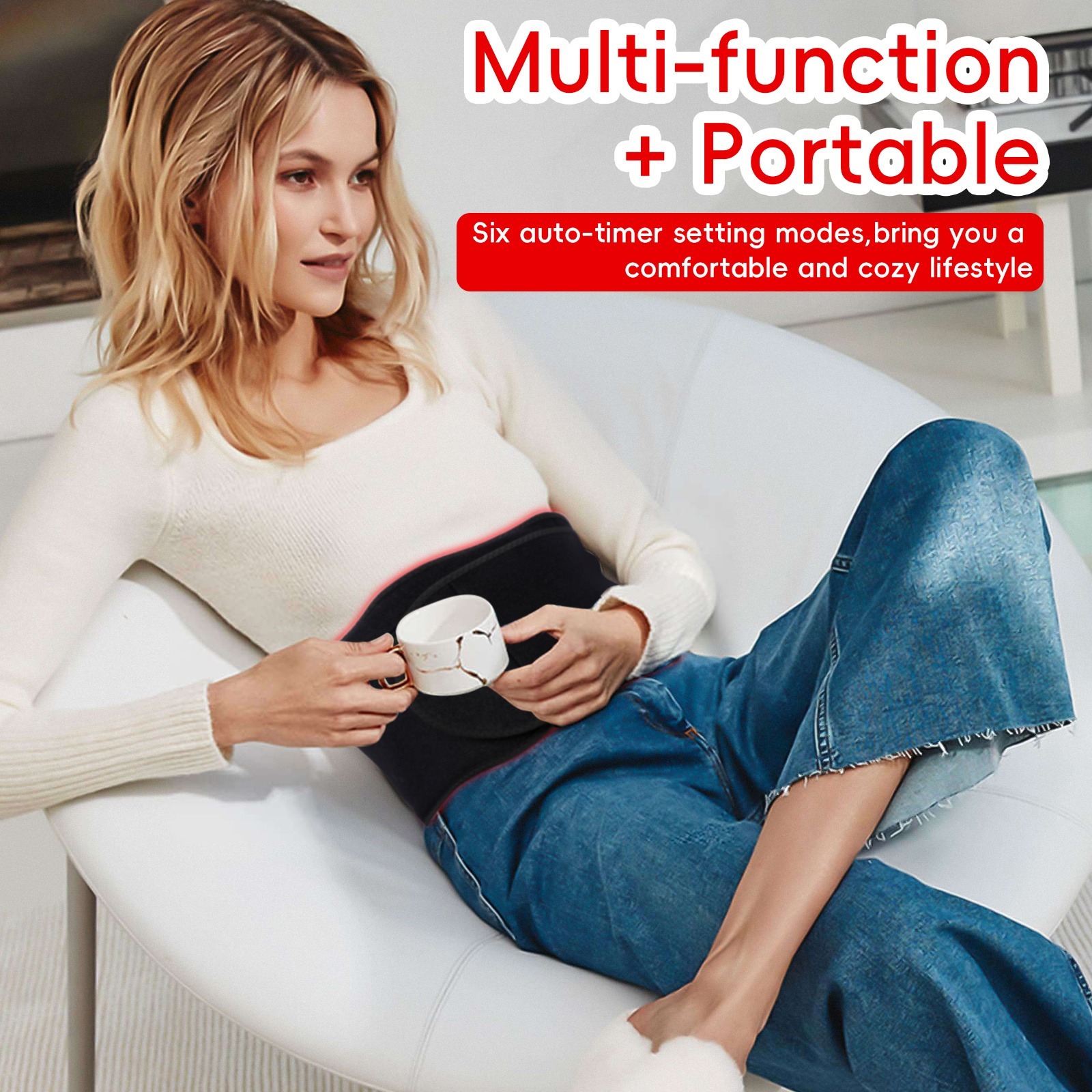 Portable Wearable Red Light Massage Belt - Image 7