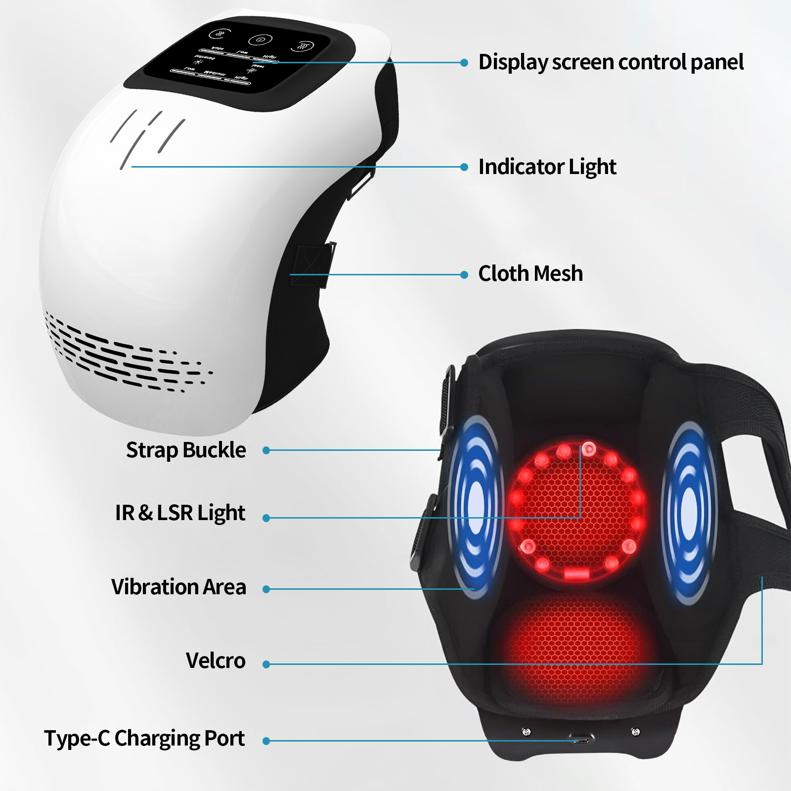 Intelligent Electric Knee Massager with Heat & Vibration - Image 5